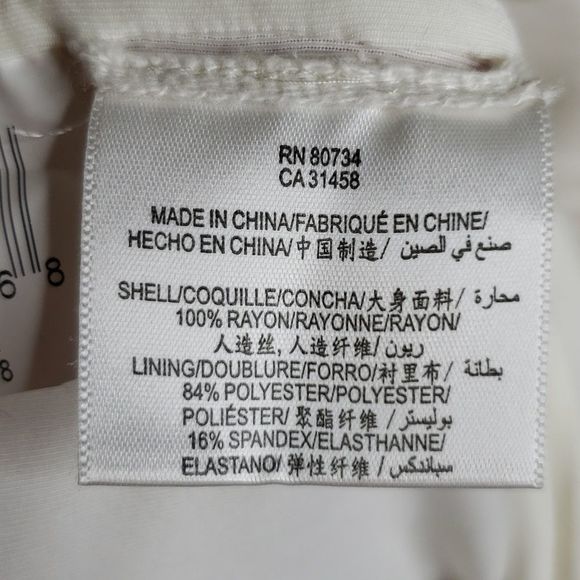 BCBGMAXAZRIA Runway Ivory Gathered Slinky Bodycon One Shoulder dress 8 - Picture 10 of 10